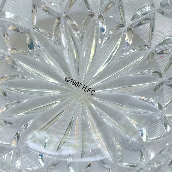 Hershey's Kiss 1987 Lead Crystal Two-Piece Dish by Jonal with Box - Picture 5 of 10